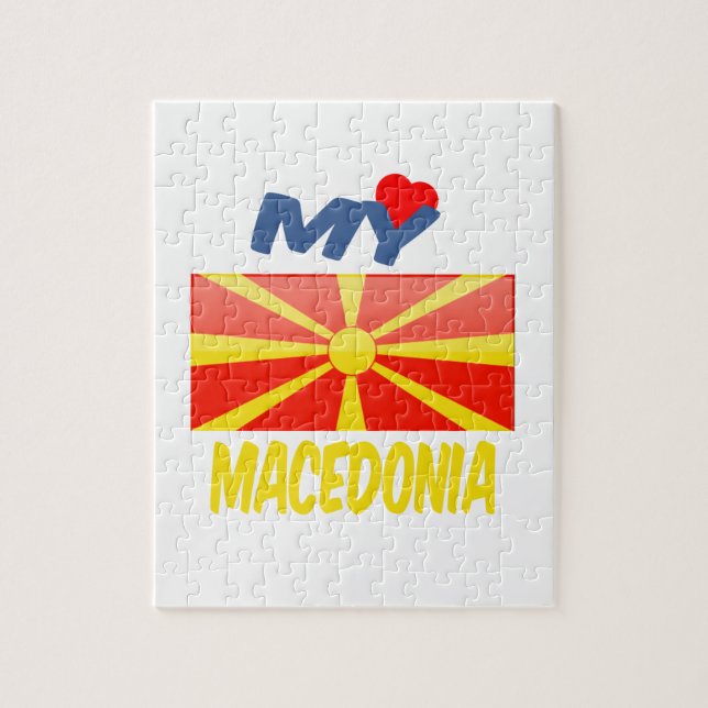 Puzzle Mi amor Macedonia (Vertical)