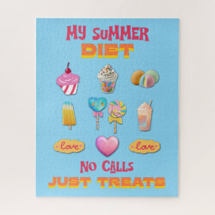 Puzzle Mi dieta de verano sin llamadas solo golosinas