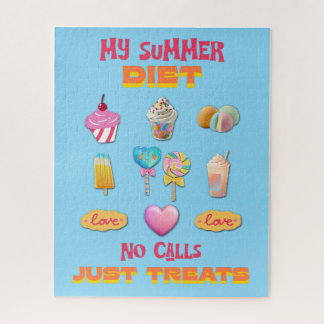 Puzzle Mi dieta de verano sin llamadas solo golosinas