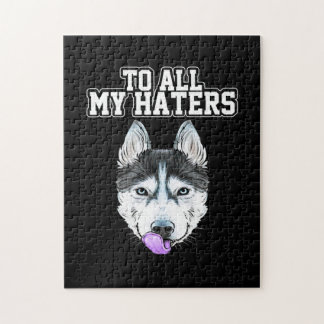 Puzzle Mi Husky A Todos Mis Odiosos