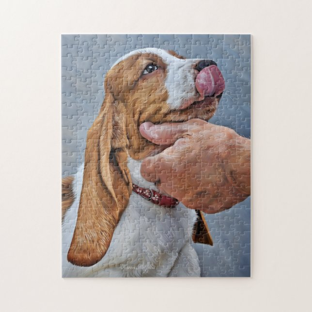 Puzzle Mi mejor amigo Basset Hound (Vertical)