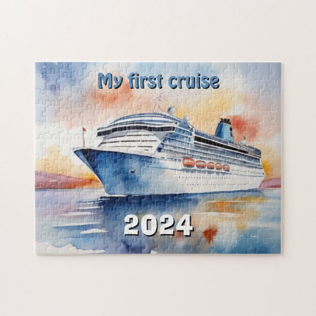 Puzzle Mi primera acuarela de crucero (Horizontal)