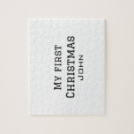 Puzzle Mi primera Navidad añadir nombre masculino SMS sim<br><div class="desc">diseño</div>