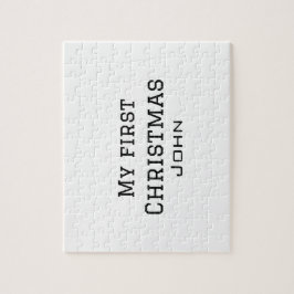 Puzzle Mi primera Navidad añadir nombre masculino SMS sim