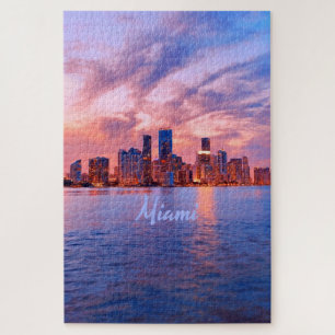 Puzzle Miami Beach Florida City Skyline