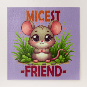 Puzzle Micest Friend divertido juego de palabras Cute beb