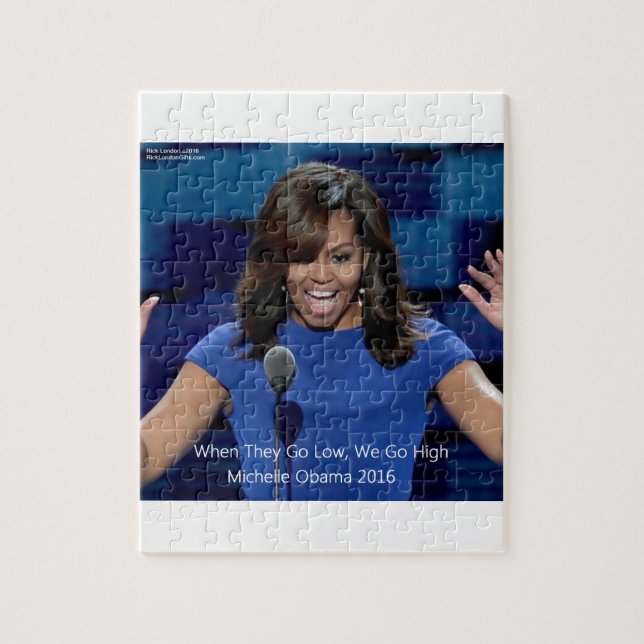 Puzzle Michelle Obama Colectivo "Vamos Alto" (Vertical)