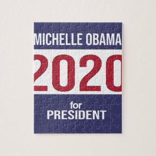Puzzle Michelle Obama para la elección del presidente