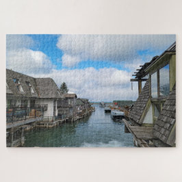 Puzzle Michigan Fish Town en Leland