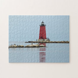 Puzzle Michigan Manistique Red Lighthouse Foto
