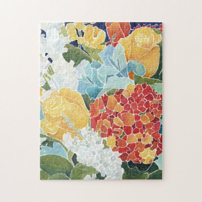 Puzzle Midnight Florals II (Vertical)