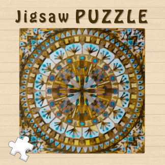 Puzzle Miel amarilla del mosaico del Boho Mosaic -