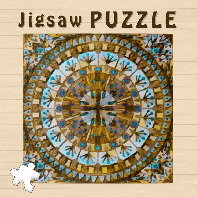 Puzzle Miel amarilla del mosaico del Boho Mosaic - (Subido por el creador)