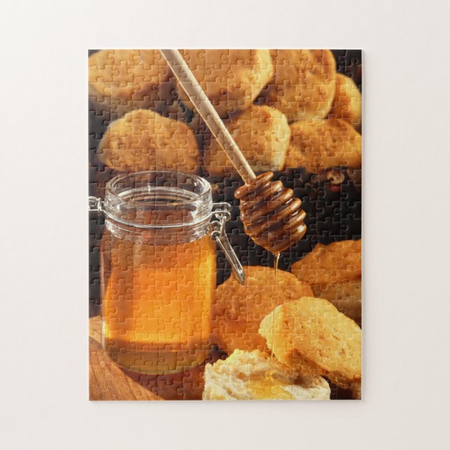 Puzzle Miel y comida de las galletas (Vertical)