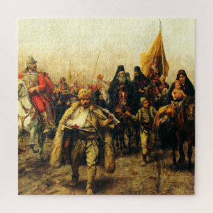 Puzzle Migración de los serbios por Paja Jovanovic Arte F