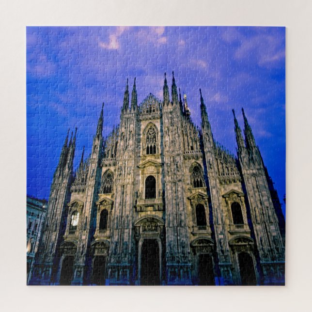 Puzzle Milano Duomo al amanecer - 20x20 - 676 pc (Vertical)