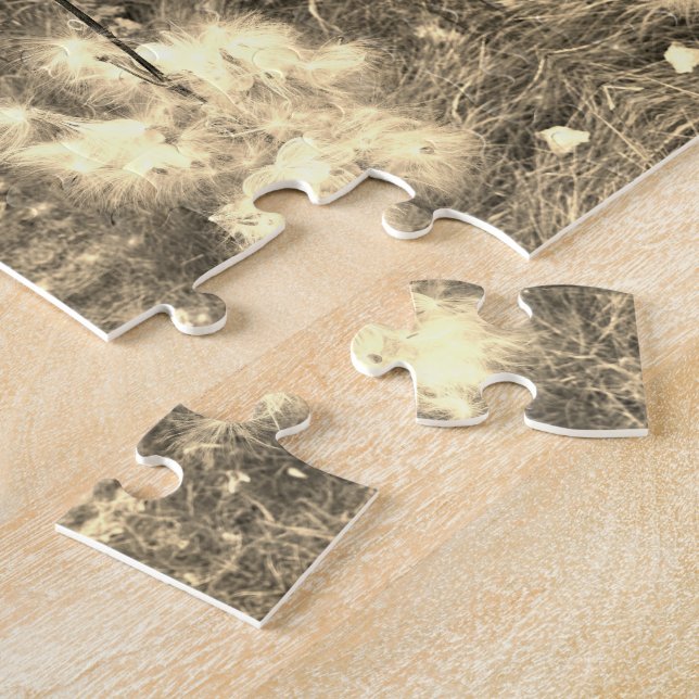 Puzzle Milkweed | Mariposa | Sepia | Espejo (Lado)