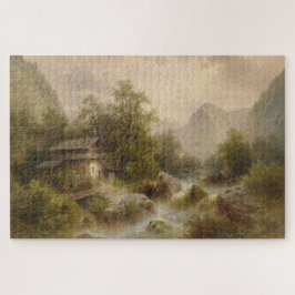 Puzzle Mill en una corriente de montaña (por Albert Riege