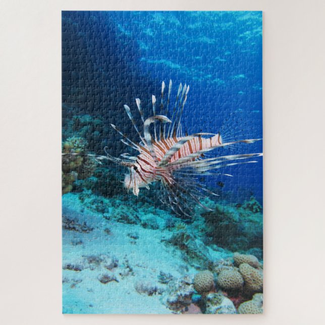 Puzzle Millas de Lionfish o Pterois, peces de arrecifes o (Vertical)
