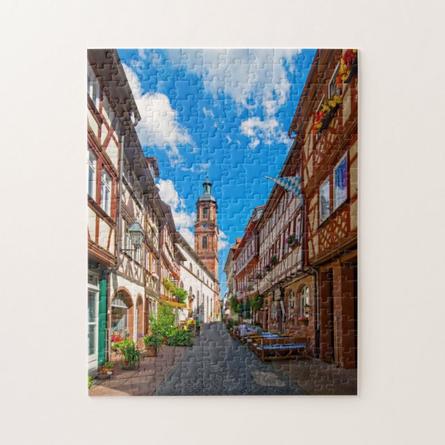 Puzzle Miltenberg Odenwald Baviera Alemania. (Vertical)