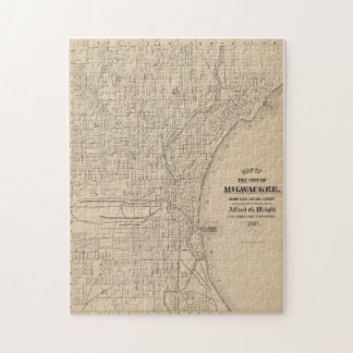 Puzzle Milwaukee de época, Mapa de Wisconsin