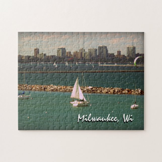 Puzzle Milwaukee, horizonte de los WI (Horizontal)