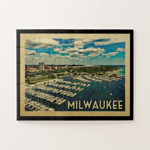 Puzzle Milwaukee Wisconsin Vintage Travel