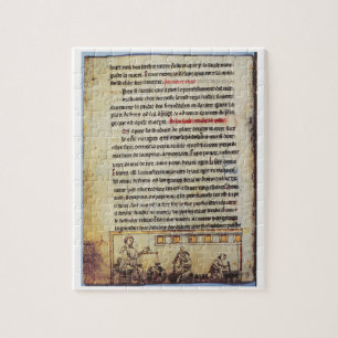 Puzzle Miniatura inglesa, "Medica", ilustrando un apoth