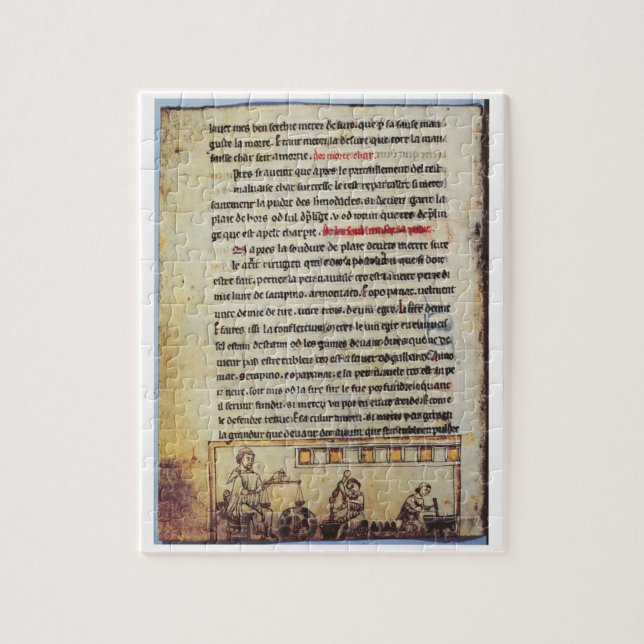 Puzzle Miniatura inglesa, "Medica", ilustrando un apoth (Vertical)