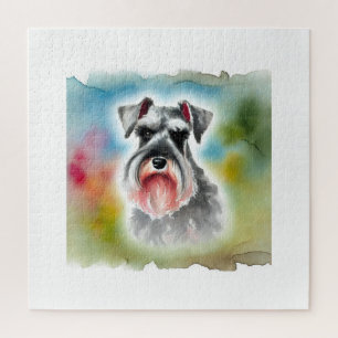 Puzzle Miniature Schnauzer 071024AREF120 - Watercolor