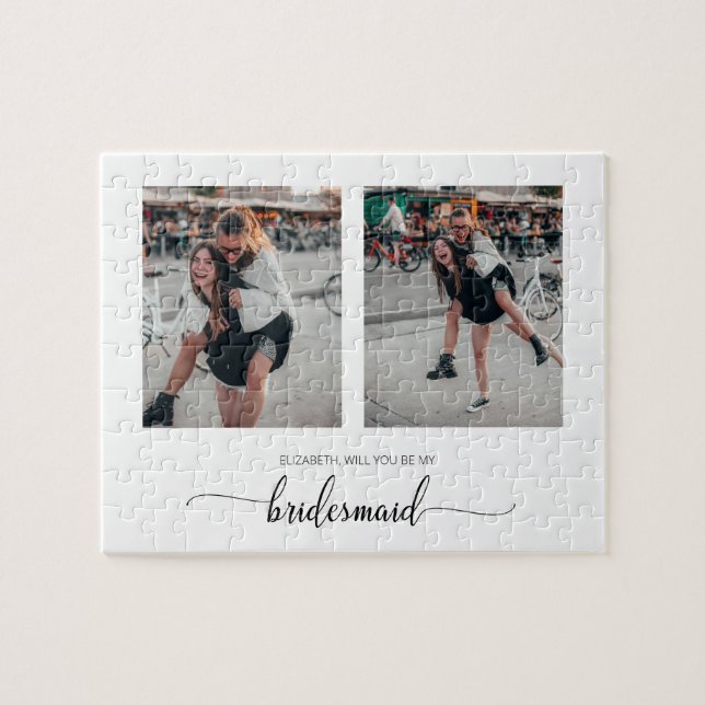 Puzzle Mínimo Serás Mi Novia Dos Fotografía (Horizontal)