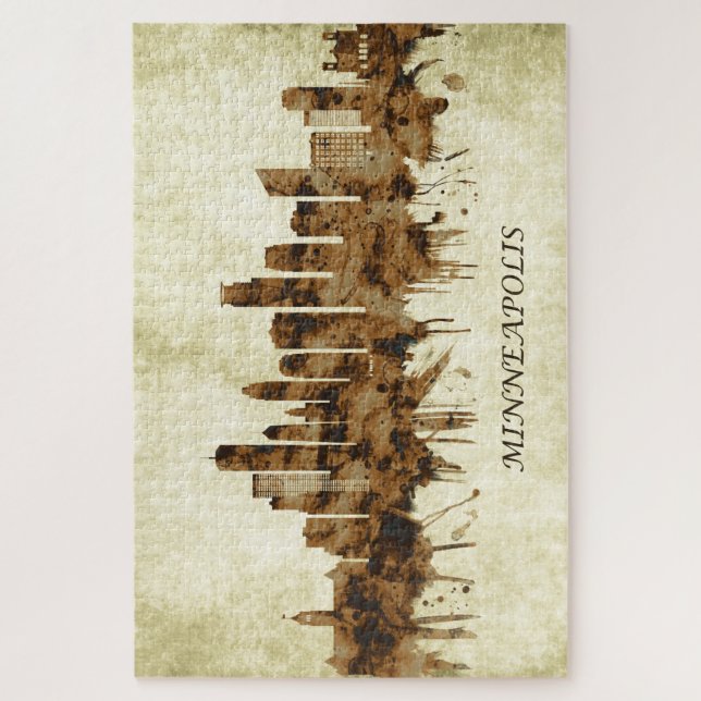 Puzzle Minneapolis Minnesota (Vertical)