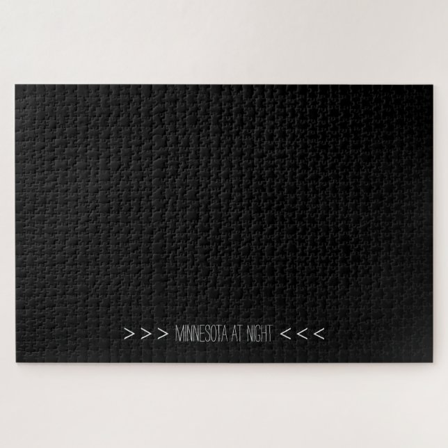 Puzzle Minnesota divertida en la noche difícil rompecabez (Horizontal)