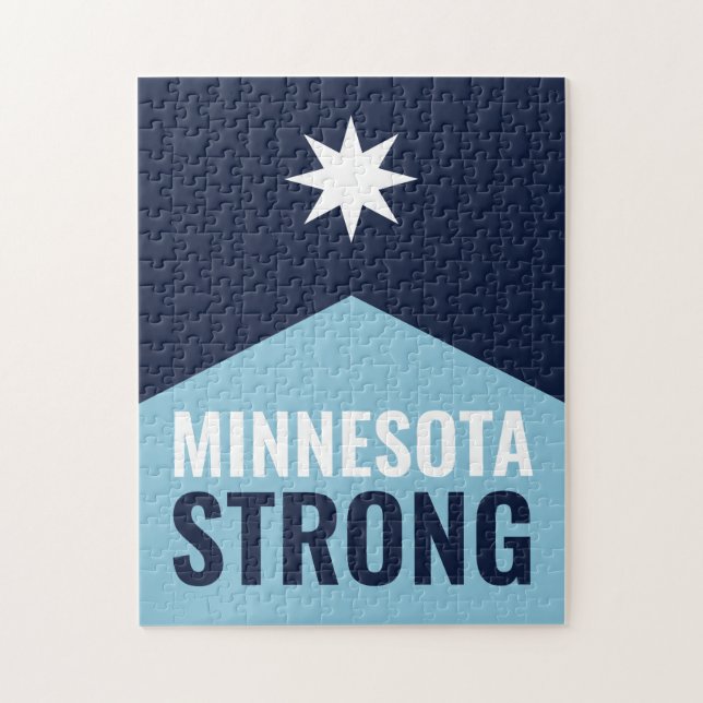 Puzzle Minnesota Rebel New State Flag (Vertical)