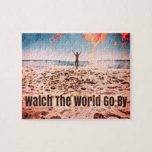 Puzzle Mira el World Go By - en la playa