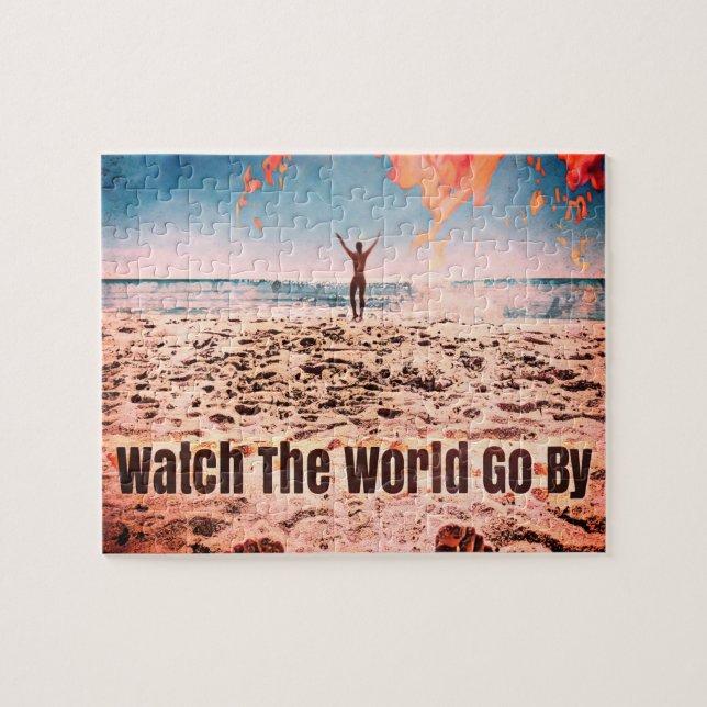 Puzzle Mira el World Go By - en la playa (Horizontal)