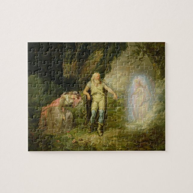 Puzzle Miranda, Prospero y Ariel, "de la tempestad" cerca (Horizontal)