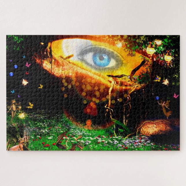Puzzle Mirando en la tierra de hadas (Horizontal)