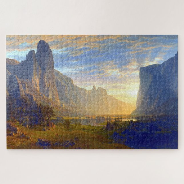 Puzzle Mirando hacia abajo Yosemite Valley Albert Biersta (Horizontal)
