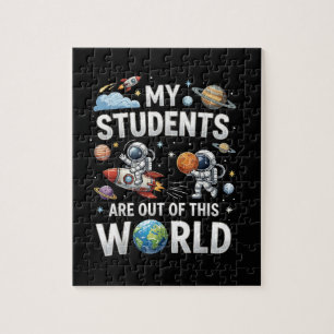 Puzzle Mis estudiantes están fuera en este mundo espacial