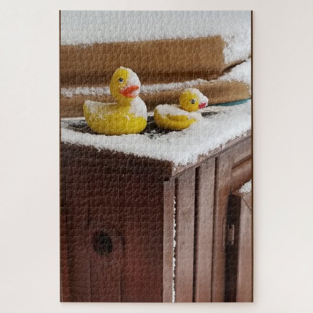 Puzzle Mis patitos de goma congelados (Vertical)