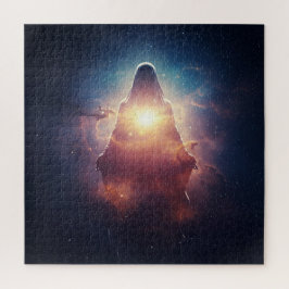 Puzzle Misterioso señor oscuro en un profundo universo