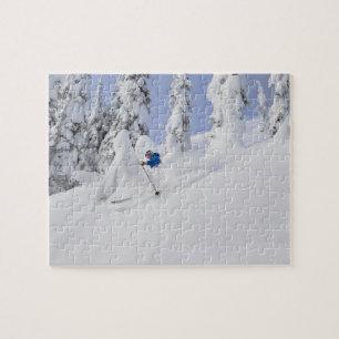 Puzzle Mistie Fortin esquía en nieve polvo