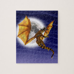 Puzzle Mito del Dragón Dorado Criatura de Fantasía Cielo