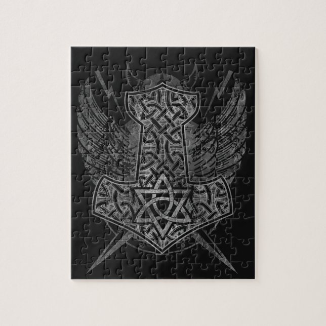 Puzzle Mjolnir - el martillo del Thor (Vertical)