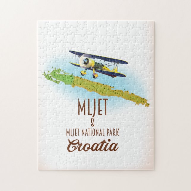 Puzzle Mljet Parque nacional Croacia (Vertical)