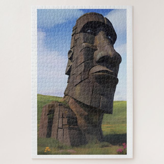 Puzzle Moai en el Molehill (Vertical)