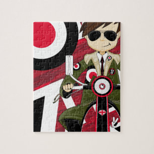 Puzzle MOD retra en la vespa