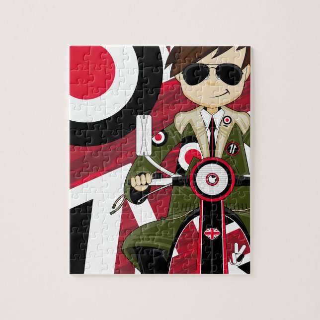 Puzzle MOD retra en la vespa (Vertical)