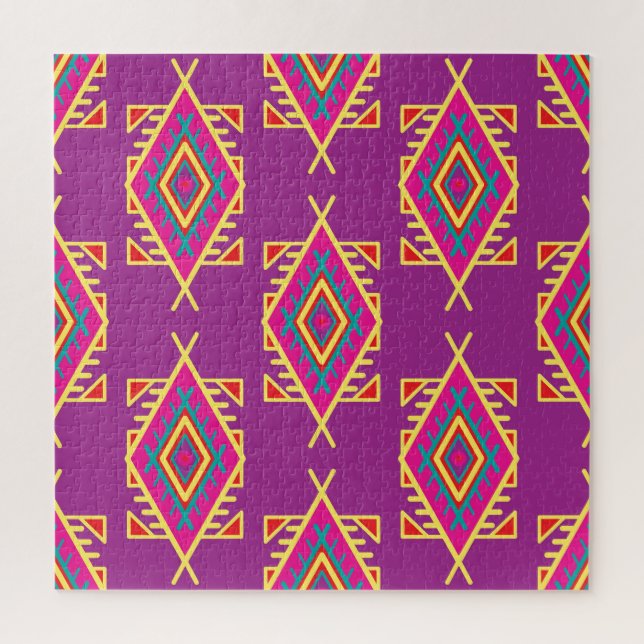 Puzzle Moda Boho: Ornamento étnico sin foco (Vertical)